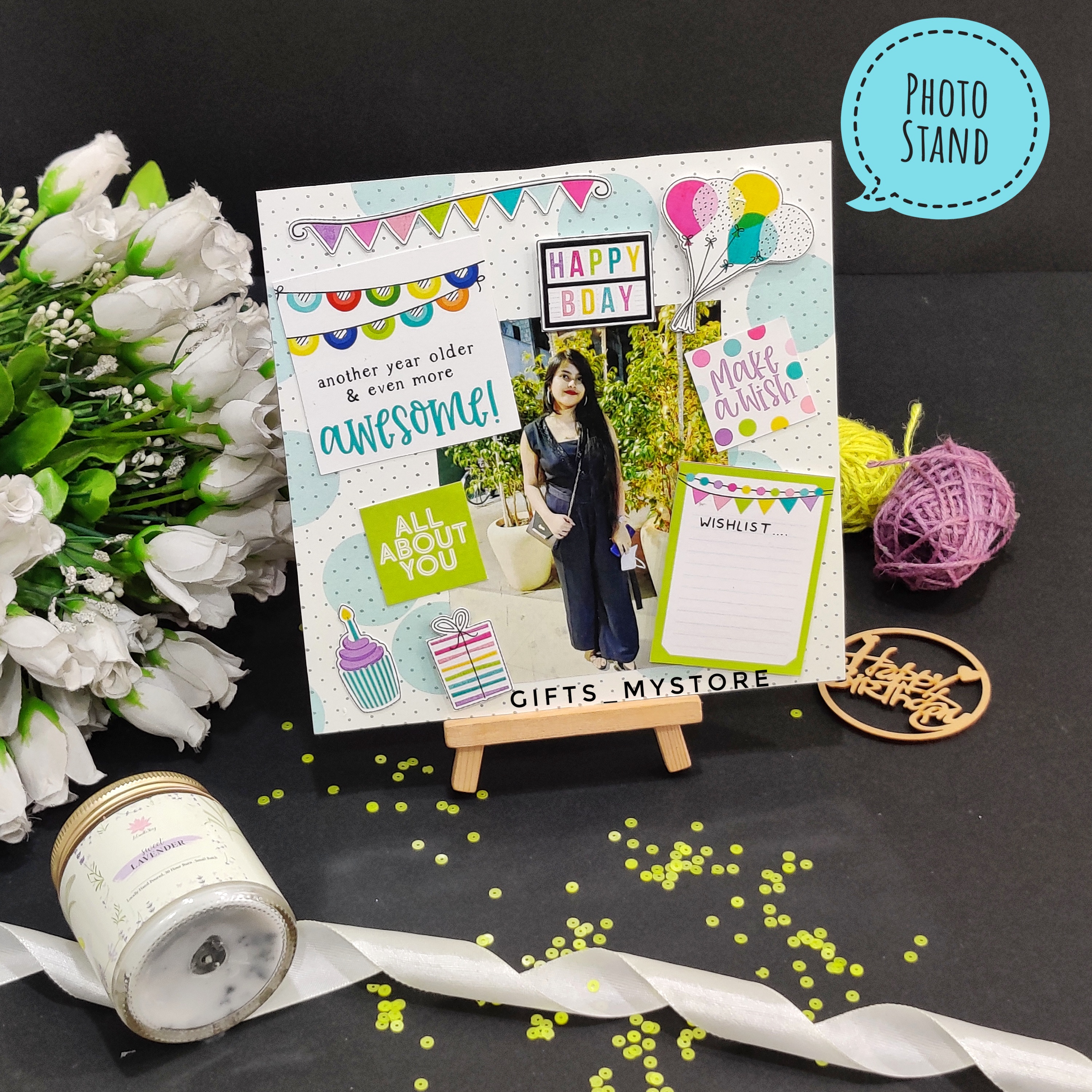 BIRTHDAY THEME PHOTO STAND